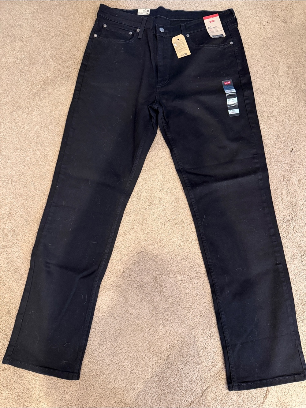 Levi's Men's Black 514 Straight Jeans